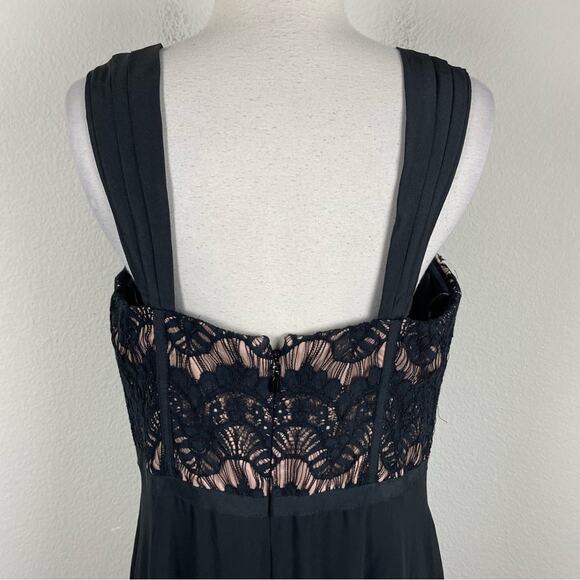 City Chic Black Lace Corset Chiffon Sweet Eve Maxi Whimsigoth Dress 14 - Picture 6 of 9